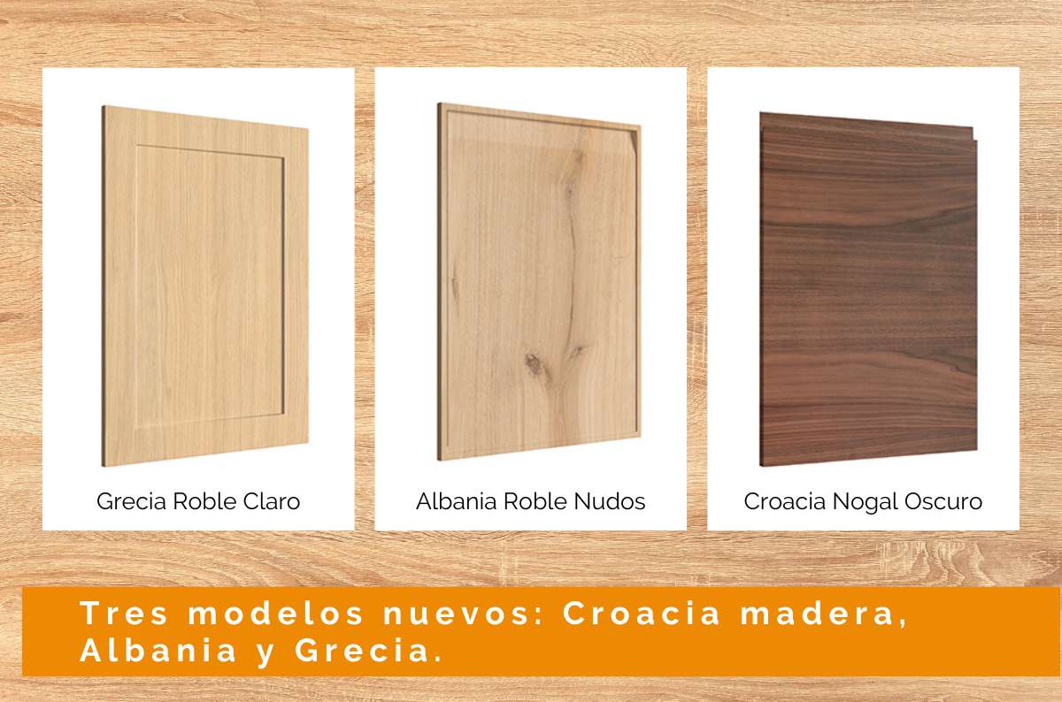 Modelos de puertas para cocinas de madera