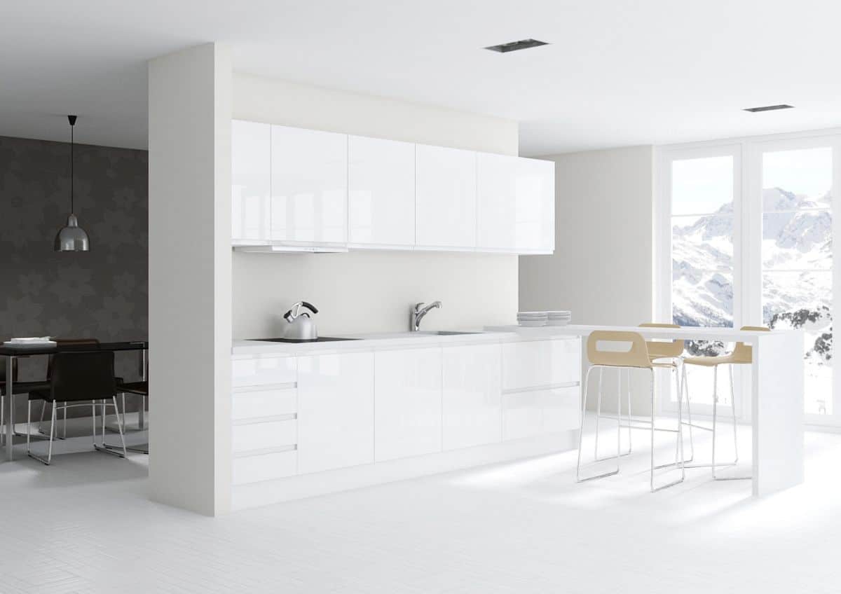 Cocina alargada