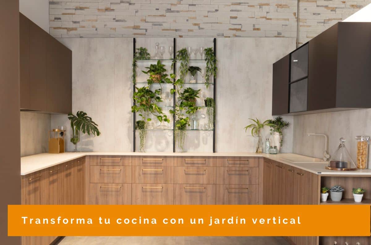 Plantas para la cocina: jardín vertical
