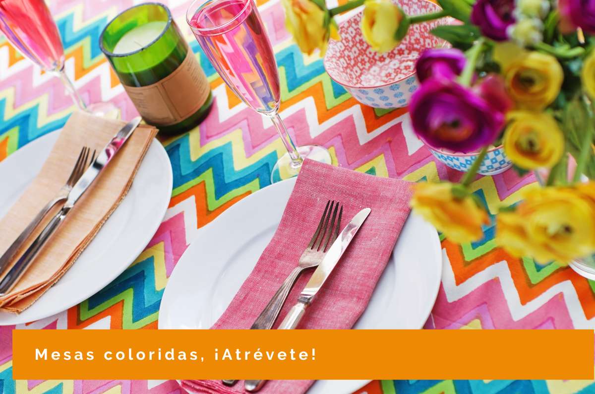 Colores vibrantes para decoración veraniega