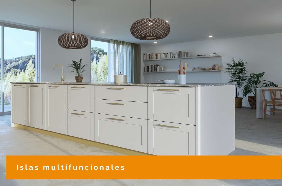 Islas de cocina multifuncionales