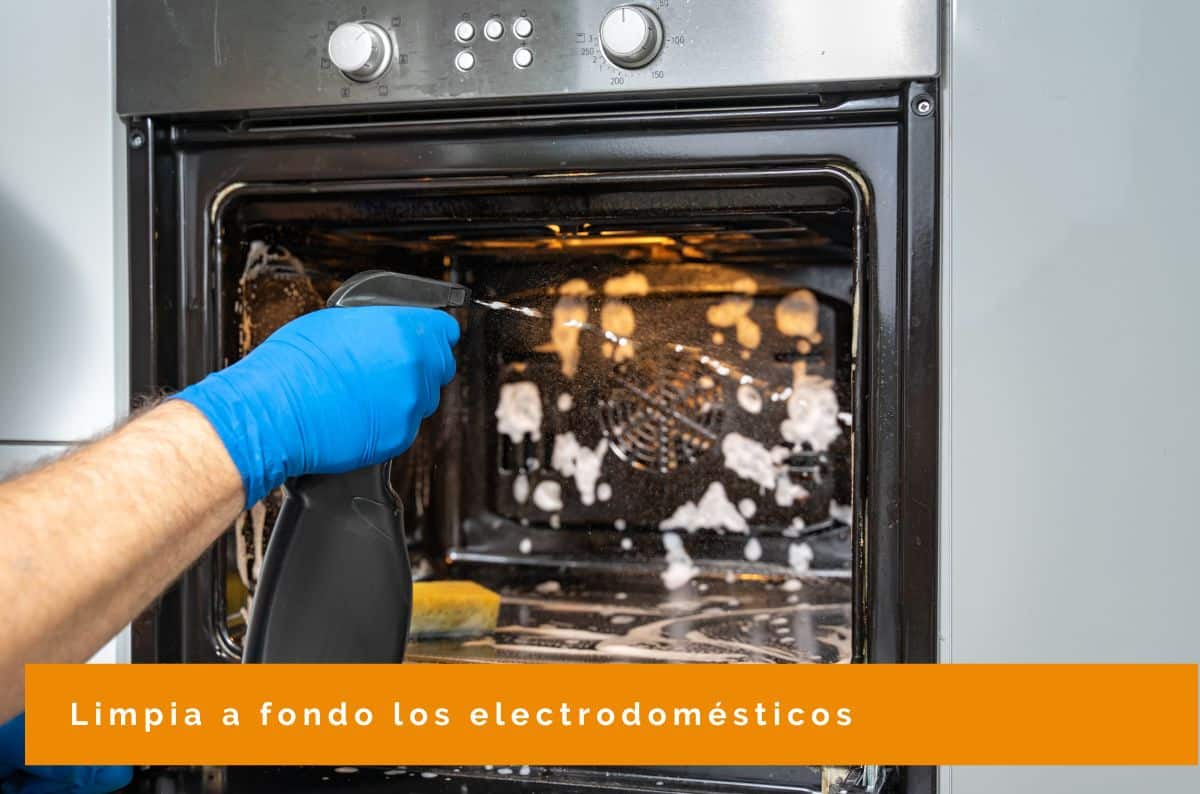 Limpiar la cocina: electrodomésticos