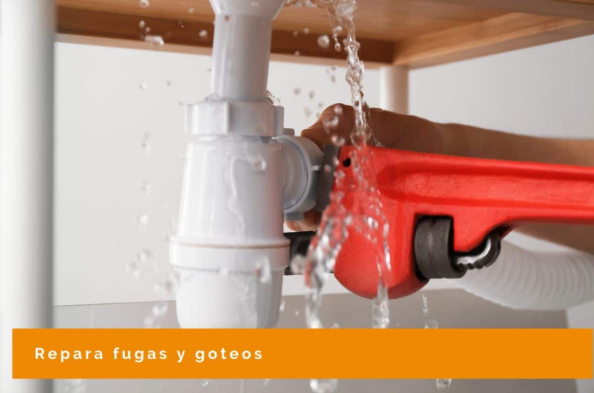 Fugas ahorra agua en la cocina