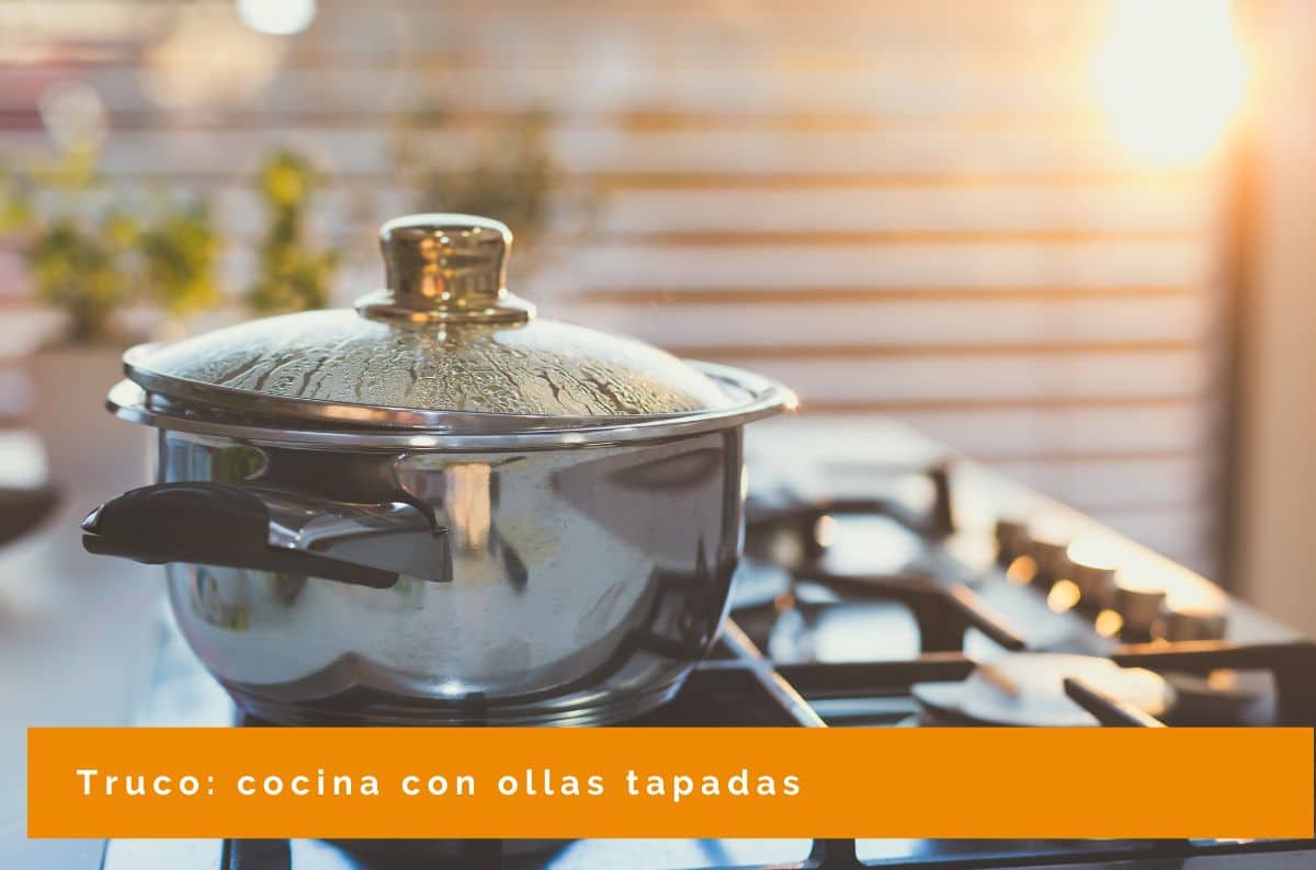 Ahorrar agua cocinar con ollas tapadas