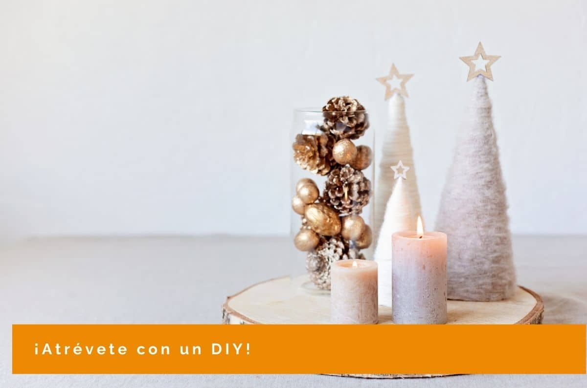 Centros de mesa navideños DIY