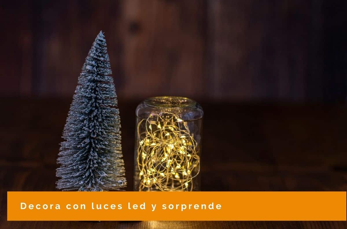 Centros de mesa navideños con luces LED