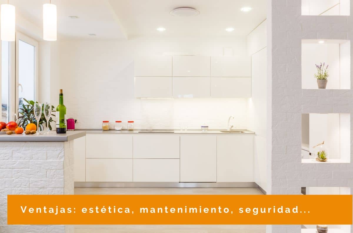 Ventajas de tiradores de cocina integrados