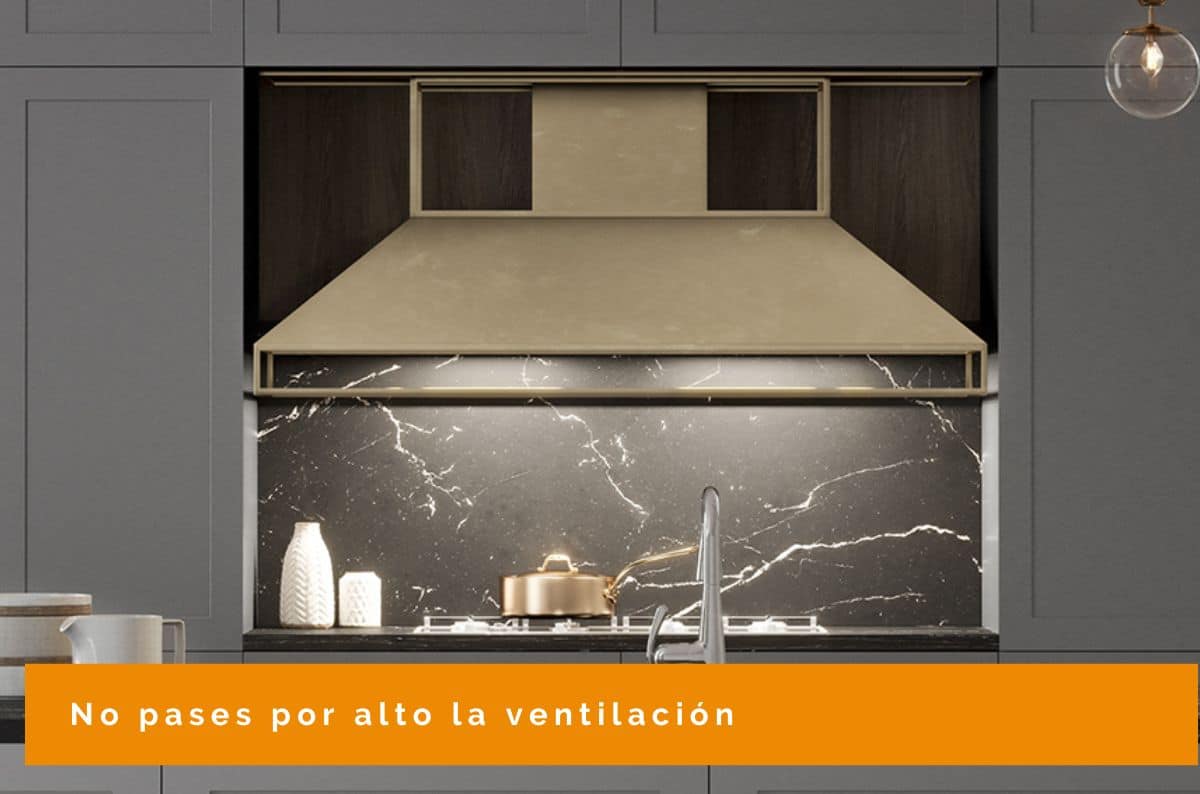 Ventilación de la cocina para evitar errores al diseñar tu cocina