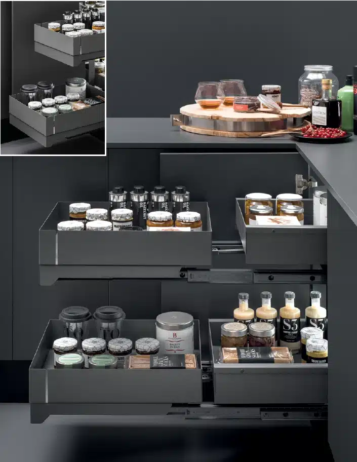 Muebles extraíbles que son tendencias cocinas 2025