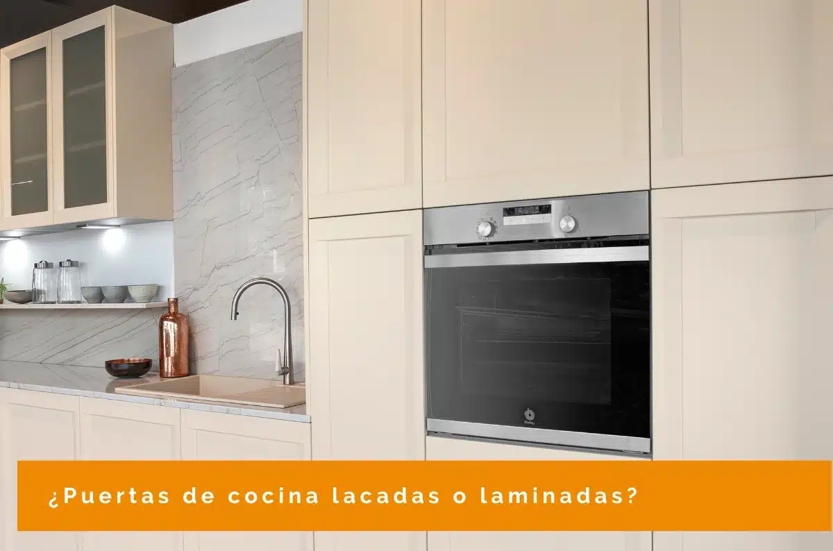 Puertas de cocina lacadas o laminadas